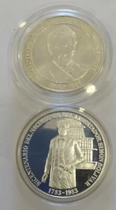 VENEZUELA-100 BOLIVARES-1986-PLATA, 100 BOLIVARES DE PLATA DE 1983. VENEZUELA. S - Imagen 1 de 6