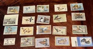 Lot Of 20 US Duck Hunting Stamps - Picture 1 of 2