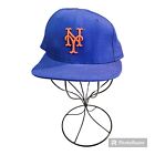Vintage New York Mets Hat Fitted Cap Blue USA Made MLB Baseball Leather Band 80s