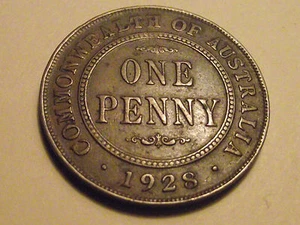 #2119 Australia; 1 penny 1928 - Foto 1 di 2