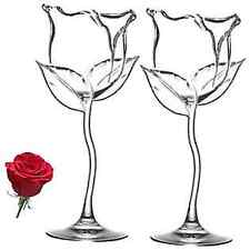  2 Pack Rose Wine Glasses Creative Wine Goblet 100ml（2 Pack） Rose - Transparent