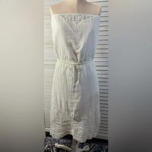 Gap elegantes weißes Kleid mit Spitzendetail. Neu mit Etikett. Größe S - Bild 1 von 8