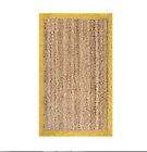 Rug 100% Jute Runner Braided Handmade Reversible Carpet Modern Rustic Area Rugs
