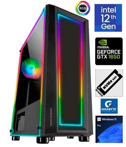 PC Gamer Intel i3 12100F / GTX 1650 / 16Go DDR4 3466/ SSD NVMe 500Go/ Windows 11 - Photo 1/6