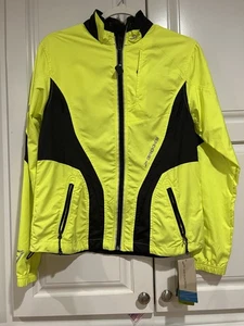 BROOKS NWT NightLife Jacket Men’s Sm Windbreaker Reflective Neon Yellow/Black - Picture 1 of 9