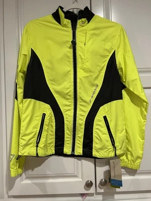 BROOKS NWT NightLife Jacket Men’s Sm Windbreaker Reflective Neon Yellow/Black - Image 1 of 4