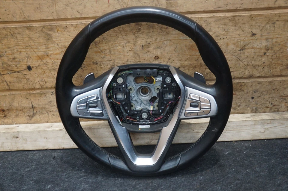 Volante térmico paleta cambio cuero 32306871738 BMW Serie 7 750I 16-19 Foto 1 de 4