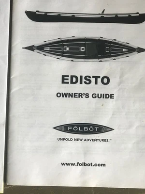 Kayak plegable, usado una vez.  Edisto Folbot 13' en perfecto estado Foto 1 de 4