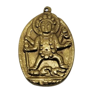 Goddess Kali Brass Pendant - Picture 1 of 7