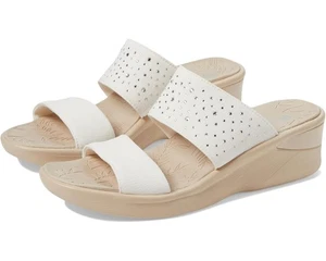 Sandalias de cuña BZees Sienna blancas para mujer nuevas/sin caja 10 M - Imagen 1 de 5