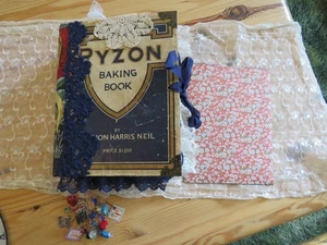 Handmade Recipe Junk Journal, 3 Signatures, 82 Tags & Recipe Cards, Pockets OOAK - Picture 1 of 21