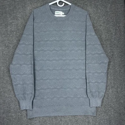 Wellen Sweater Men’s XL Gray Extra fine Merino Wool Blend Crewneck - Image 1 of 4