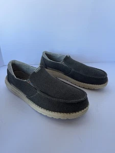 HEY DUDE MEN'S THAD DUSTY OLIVE SLIP ON SHOES, SIZE 10 MED, SUPER NICE CONDITION - Picture 1 of 24