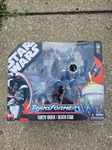 Transformers Star Wars Darth Vader Death Star Figure 2007 Hasbro New in Box - Picture 1 of 3