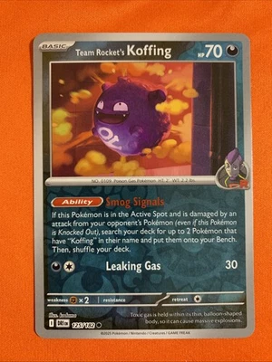 Team Rocket's Koffing 125/182 (Reverse Holo) Pokemon TCG: Destined Rivals - Image 1 of 2