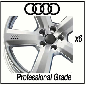 PEGATINAS DE RUEDA DE ALEACIÓN AUDI - Imagen 1 de 1