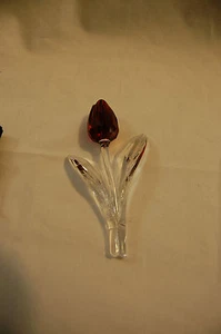 SWAROVSKI 2003 RED TULIP 3 YEAR RENEWAL GIFT WITH MINI TULIPS 626482 - Picture 1 of 3