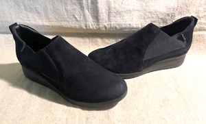 NEW Mephisto Black Nubuck Suede Rubber Sole 1-1/2" Heel Bootie Boots 9-1/2 - Imagen 1 de 8