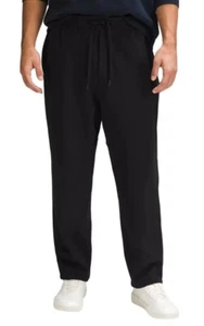 Lululemon Black Mens Fleece Tie Waist Steady State Athletic Pants Small Tall NWT - Picture 1 of 11