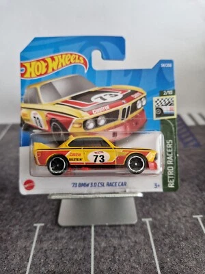 Hot Wheels 1:64 '73 BMW 3.0 CSL RACE CAR IN YELLOW - Image 1 of 4
