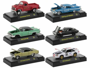 AUTO MEETS 6 AUTOS SET, AUSLÖSUNG 52 IN KÄUCHEN 1/64 DIECAST VON M2 MASCHINEN 32600-52 - Bild 1 von 1