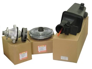 Fan Clutch Water Pump Coolant Recovery Tank 3 and 5Series 5E36 E46 E53 E34 E39 - Picture 1 of 7