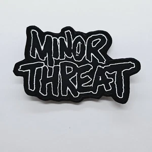 Minor Threat     Shaped  EMBROIDERED PATCH - Picture 1 of 2