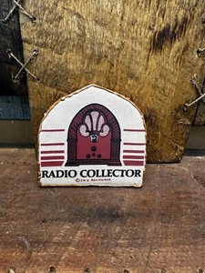 Vintage Radio Collector JDs Radiowear Badge patch Red & White - Picture 1 of 4