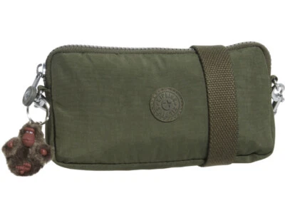 NUEVO CON ETIQUETAS Kipling KI3226 EMILIA Jaded Green Tonal Convertible Bolsa Cartera Bandolera A Foto 1 de 4