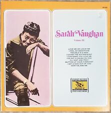 Sarah Vaughan – "Volume III" 1976 Original Everest FS325 LP Excellent