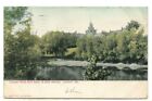 1910 Pc: Elkhart River With Hotel In Background ? Elkhart, Indiana