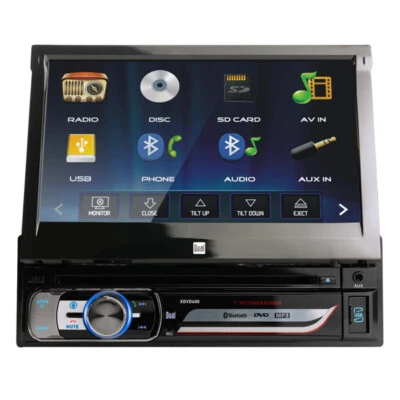 Dual Electronics XDVD600 1DIN 7" Motorized Touchscreen CD/DVD Bluetooth Receiver - Image 1 of 4