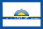 Aufkleber Sunset Hills City (Missouri) Flagge 12 x 8 cm Autoaufkleber Sticker