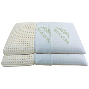 Coppia Cuscini in Lattice Guanciali Saponetta Antiacaro Anallergici Sfoderabili - Foto 1 di 5