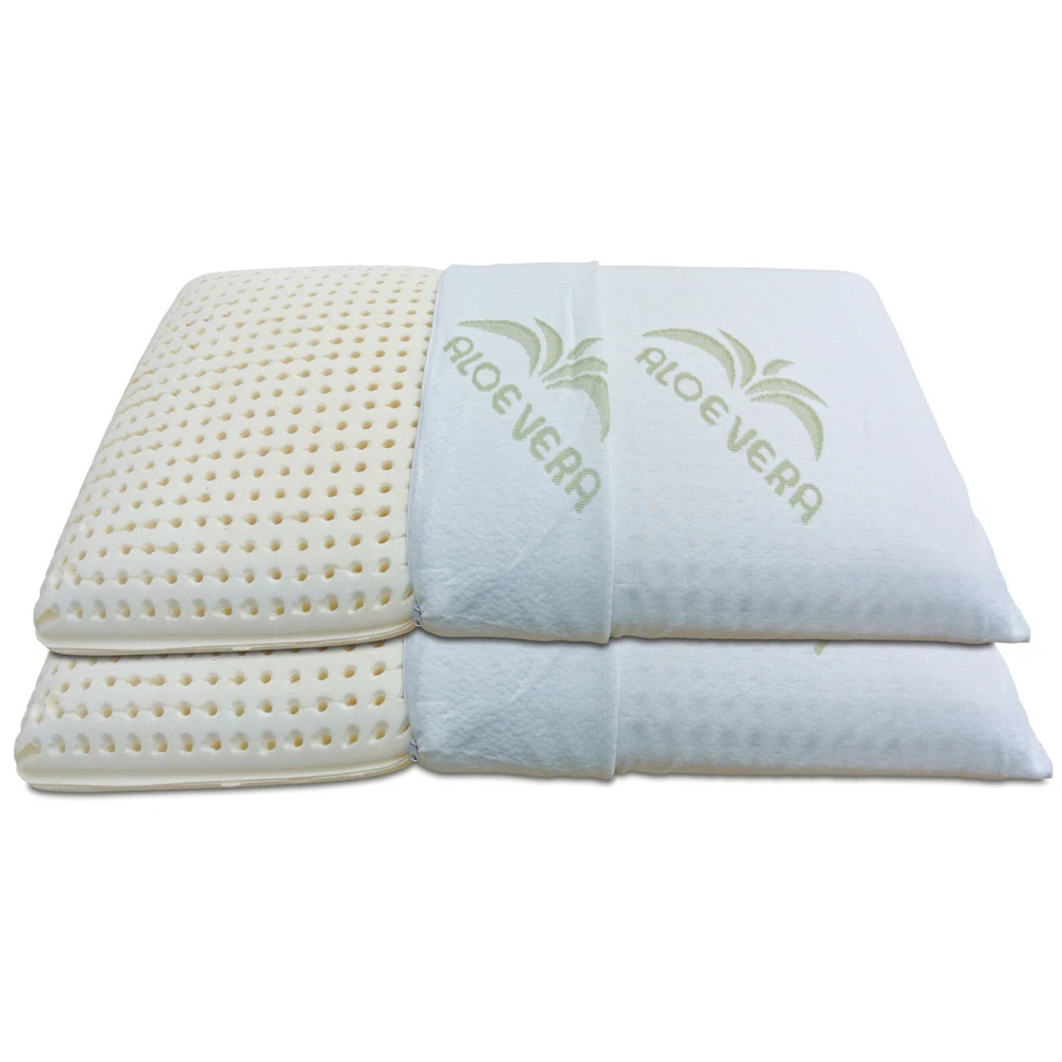 Coppia Cuscini in Lattice Guanciali Saponetta Antiacaro Anallergici Sfoderabili - Immagine 1 di 4