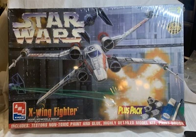 Star Wars X-Wing Fighter Plus Pack Model Kit  #8433 New Sealed 1997 AMT ERTL - Image 1 of 4