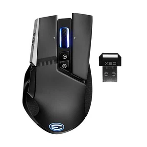EVGA X20 Wireless Gaming Mouse 16000 DPI RGB Customizable 5 Profiles Black - Picture 1 of 9