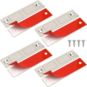 4 PCS Silver Sliding Door Closures Wardrobe Closet Door Closing - Picture 1 of 6