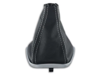 PARA ALFA ROMEO GIULIETTA CAMBIO DE MARCHAS BOTA POLAINA CUERO COSTURAS BLANCO Foto 1 de 4