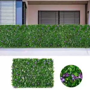 New Retractable Artificial Garden Fence Expandable Wood Vines Privacy Fence - Picture 1 of 24