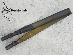 Rifle Leather Strap Hunting Tactical Shotgun Rifle Sling Gun Leather Genuine - Picture 1 of 44