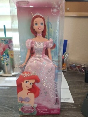 Muñeca Barbie Princesa Ariel Brillante Disney 2009 Mattel Nueva Foto 1 de 4