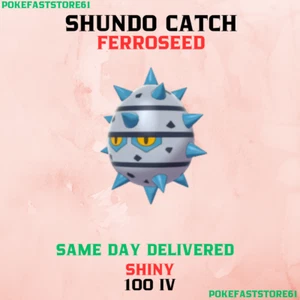 Ferroseed Pokemon Go✨100 iv Catch✨Great-Ultra Rank 1-10✨XL Candy✨Shundo✨Safe - Picture 1 of 1