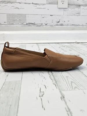 Talbots Jessie Gore Nappa Leather Loafers Size 6.5 M Tan Brown Round Toe - Image 1 of 4