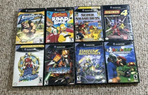 NINTENDO GAMECUBE LOT of 6 Games Smash Bros Mario Sunshine Star Fox Simpsons - Picture 1 of 6