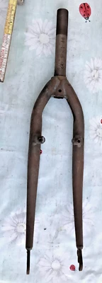 FORCELLA ACCIAIO GREZZA DA VERNICIARE FILETTATA 2,22 ESTERNO BICICLETTA MTB 26 - Immagine 1 di 4