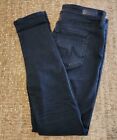 Ag Adriano Goldschmied Super Skinny Ankle Leggings Jeans Black Size 29