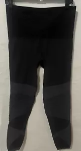 Spanx Size 1X Look At Me Now Seamless Moto Leggings Grey Black 50193r Slimming - Picture 1 of 7