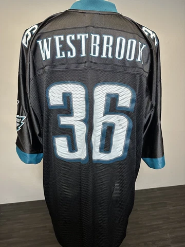 Vintage Brian Westbrook Philadelphia Eagles Black Reebok NFL Jersey • Size XXL Cover