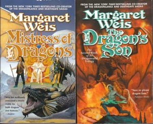 MARGARET WEIS DRAGONVARLD FANTASY LOT - 2 PB - Fine - Mistress Dragons Son - Picture 1 of 6